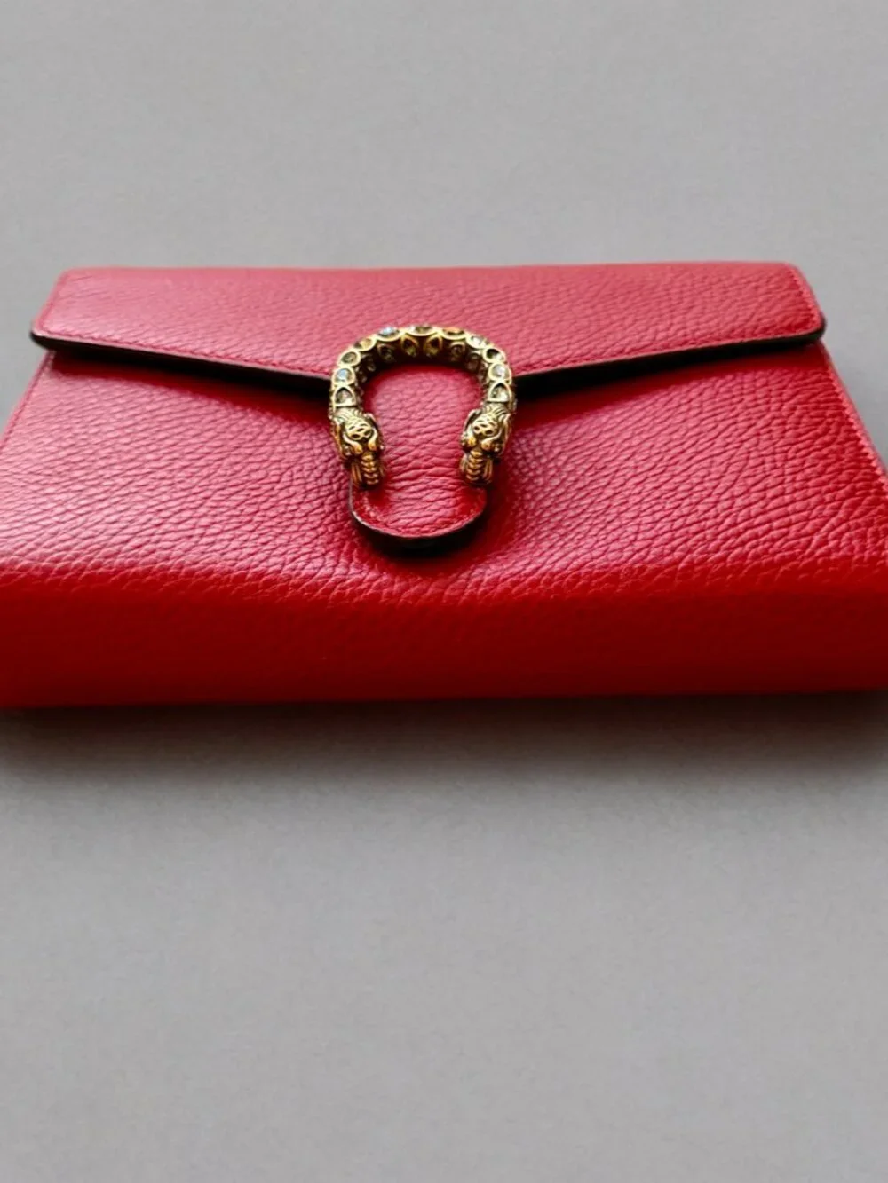 Gucci Red Leather Dionysus Wallet on a Chain - Picture 4 of 15